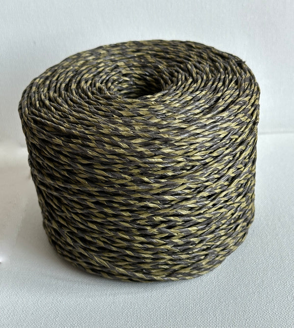 Multicolor Paper Raffia. Olive & Moss Green