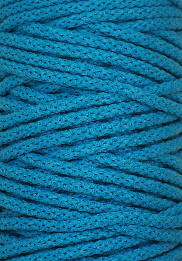 Cotton Braided Cord - 5mm - Blue Jay ♻️