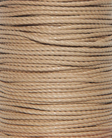 100% Natural Beeswax Cotton Rope 3 ply - 3mm - Beige