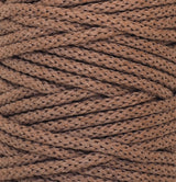 Cotton Braided Cord - 5mm - Caramel ♻️