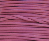 100% Natural Beeswax Flat Cotton Cord - 4mm - Dusty Rose