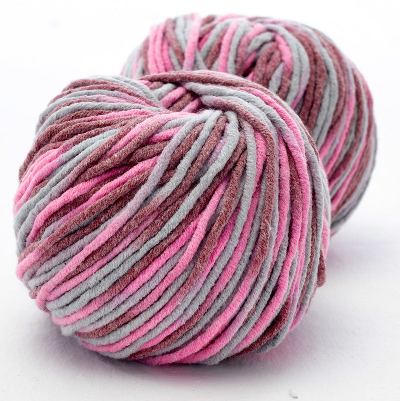 Ombre Worsted Yarn - Merlot w/ Clouds & Lillies