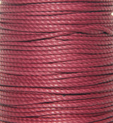 100% Natural Beeswax  Cotton Rope 3 ply - 3mm - Garnet