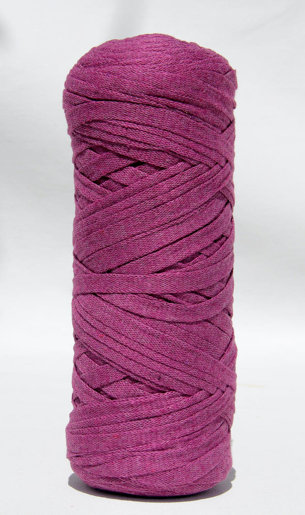 Cotton Ribbon Cord - Magenta ♻️