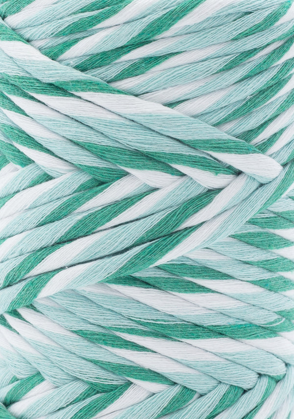 Multicolor Cotton Cord - Single Strand - 4 mm - Mint Please  ♻️