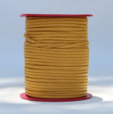 100% Natural Beeswax Flat Cotton Cord - 4mm - Ocher