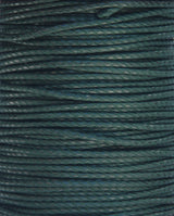 100% Natural Beeswax  Cotton Rope 3 ply - 3 mm - Pine Green