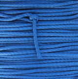 100% Natural Beeswax Cotton Rope 3 ply - 3 mm - Royal Blue