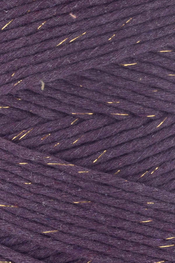 ✨  Exclusive Cotton Cord - 4 mm - Single Strand - Plum ♻️