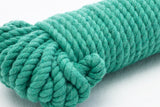 Cotton Rope - 3 Ply - 5 mm - Leaf Green ♻️