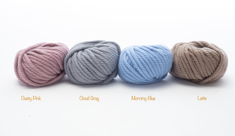 Super Chunky Wool Yarn - Morning Blue